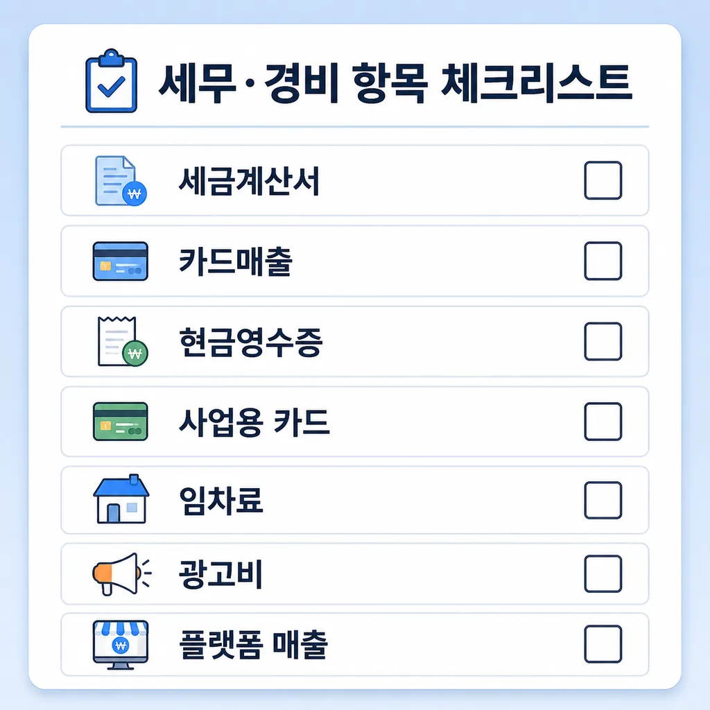 부가가치세 신고 전 준비해야 할 매출 매입 자료 체크리스트